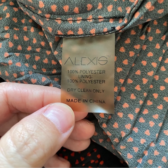 New Black and Red Alexis One Shoulder “Luksa” Mini Dress Sz Large - Picture 8 of 8